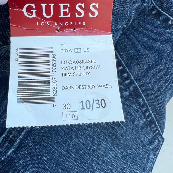 Guess Skinny Jeans with crystal trim size 10/30 - Picture 5 of 7